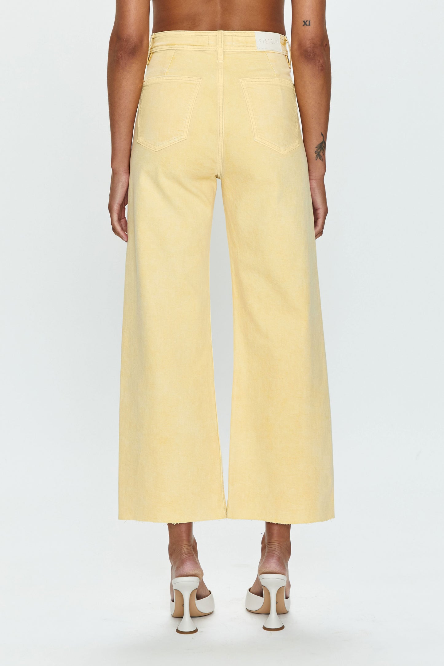 Penny High Rise Wide Leg Crop Jean -  Soft Honey