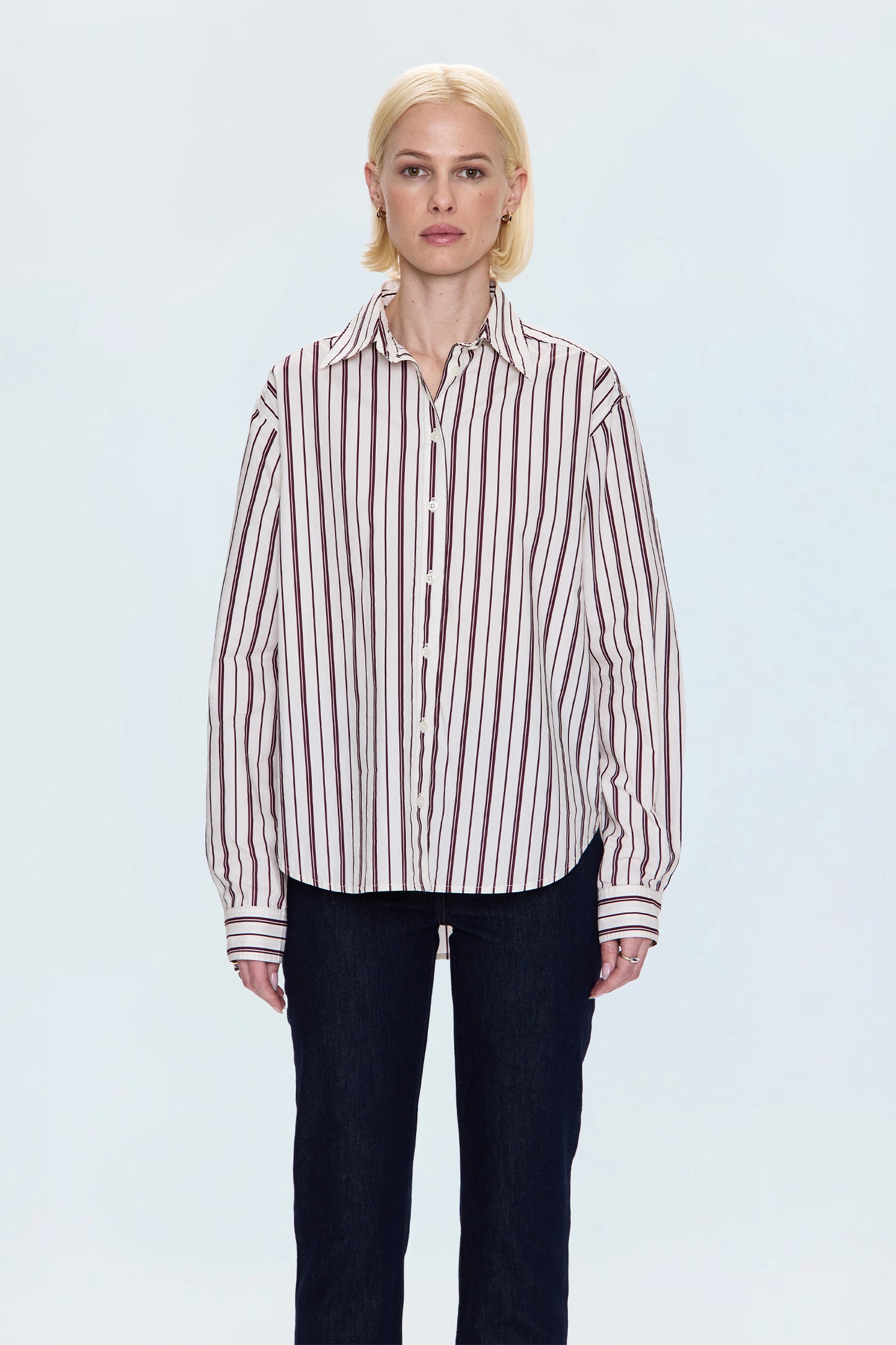 Finlay Shirt - Claret Stripe