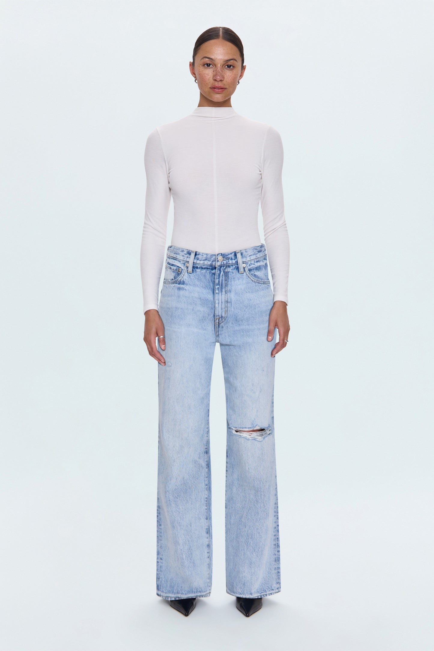 Hendrix High Rise Baggy - Revel Distressed