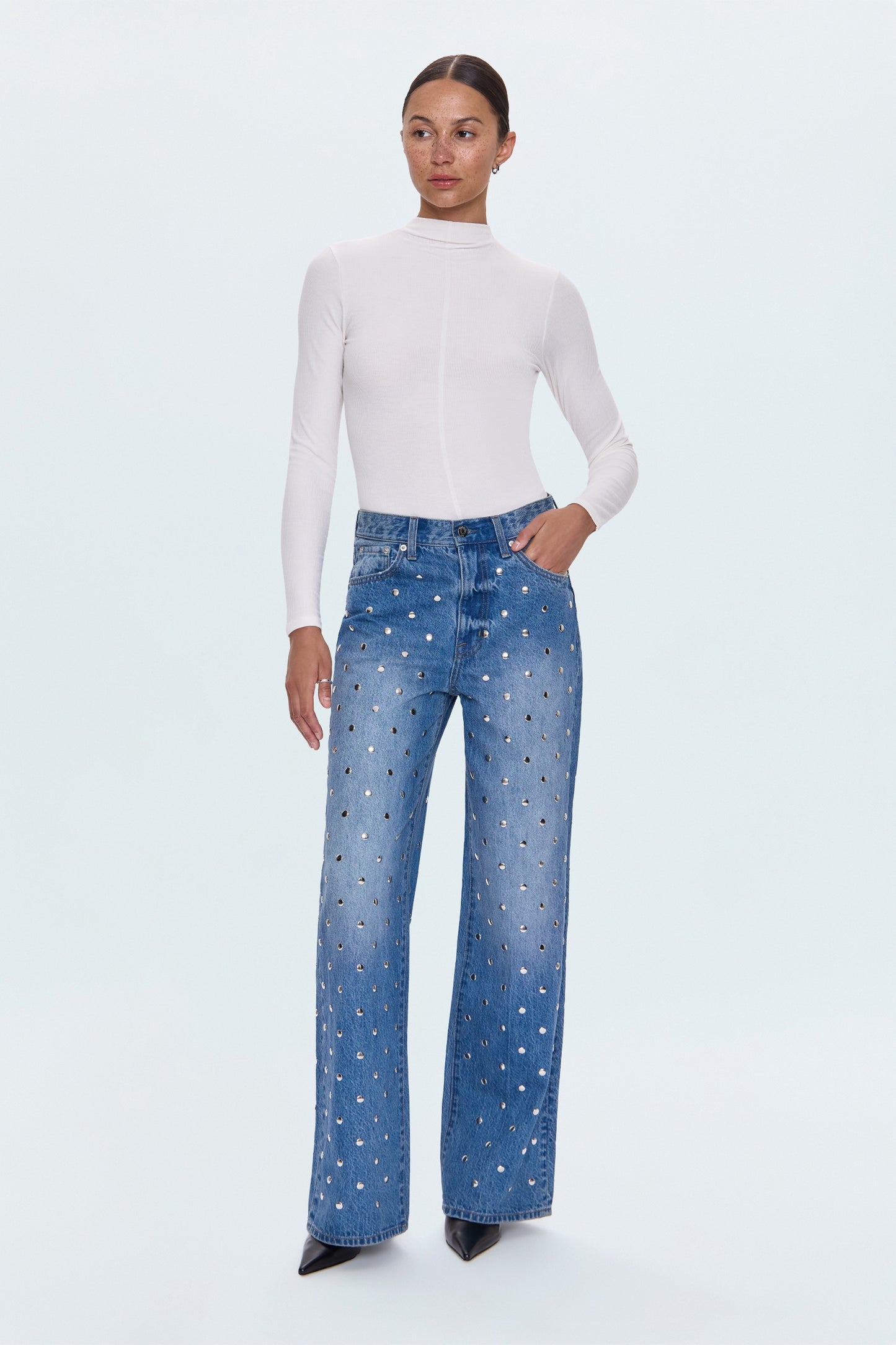 Hendrix High Rise Baggy Jean- Charmed