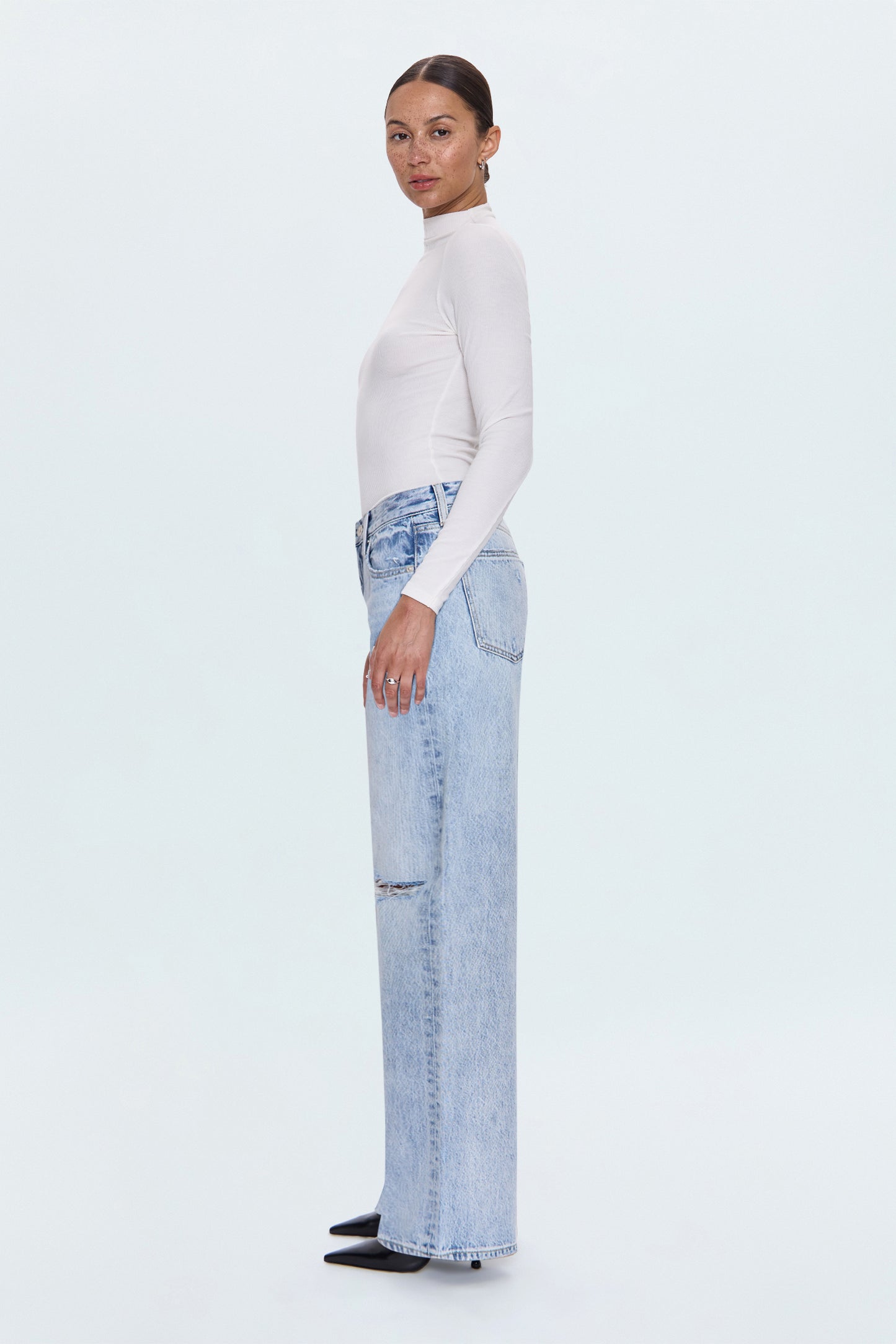 Hendrix High Rise Baggy - Revel Distressed