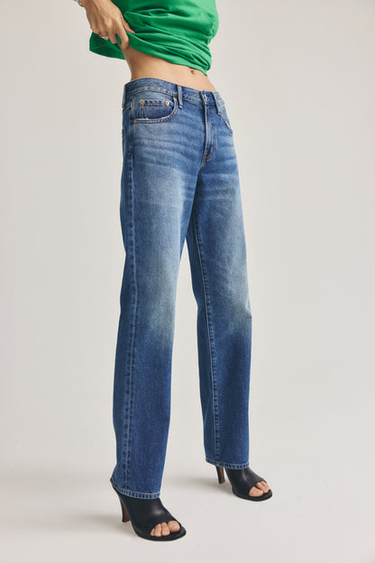 Pistola Issa Mid Rise Relaxed Straight Jean - Sorensen mid rise straight relaxed jeans