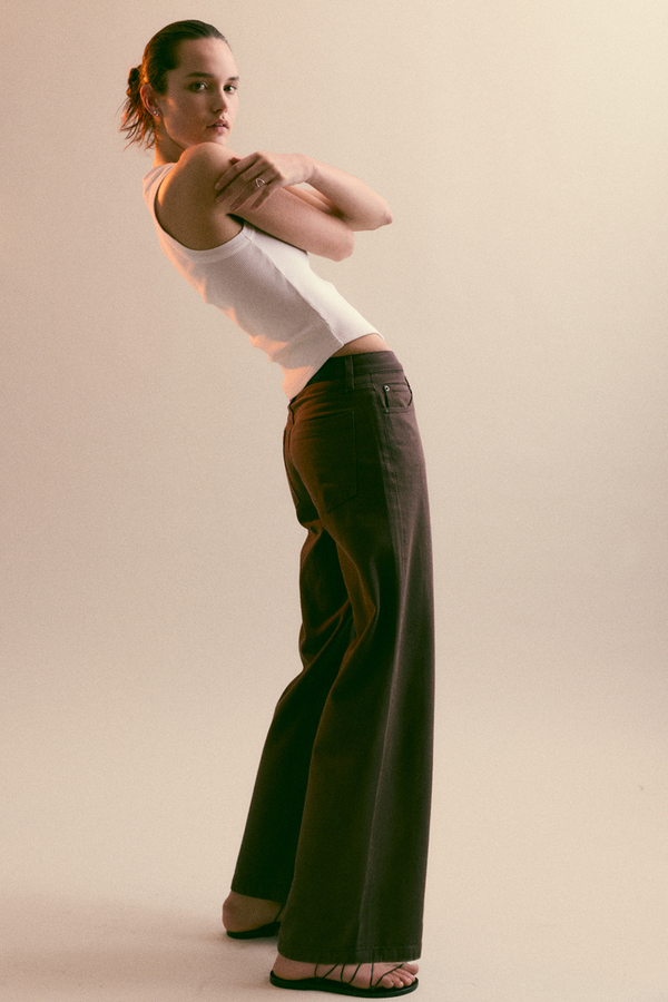 Jadyn Low Slung Palazzo Jean - Bruna