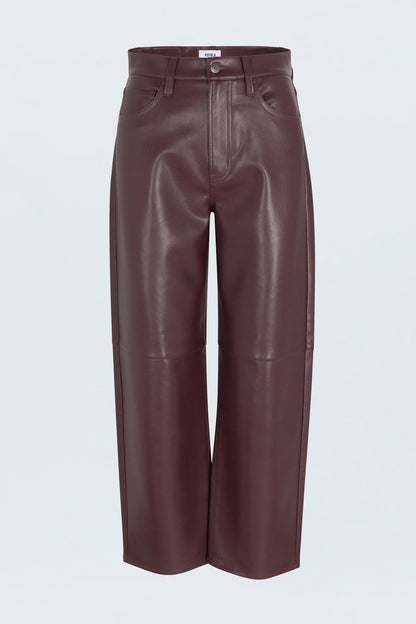 Jett High Rise Bowed Straight Pant - Cabernet