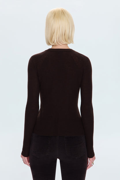 Juno Feather Weight Sweater - Mocha