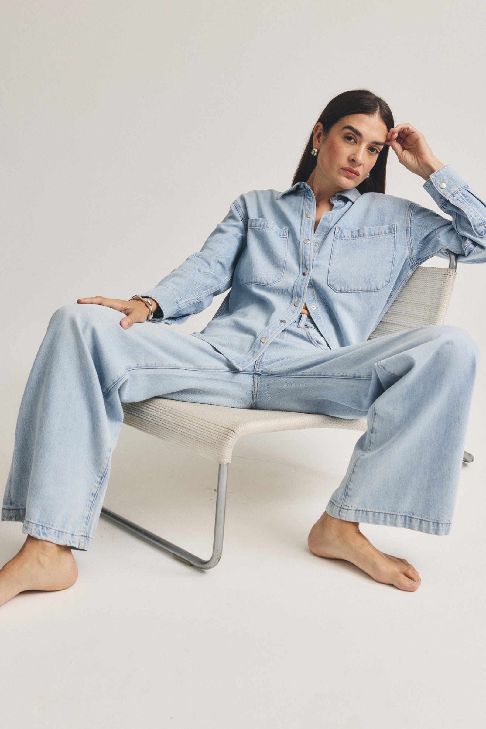 Jadyn Low Slung Palazzo Jean - Chateau – Pistola Denim