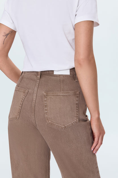 Kyra High Rise Bowed Wide Leg – Tannin