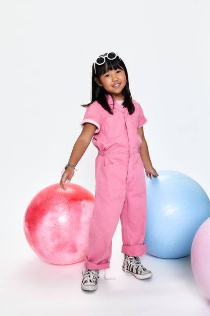 Little Grover Playsuit - Flamingo