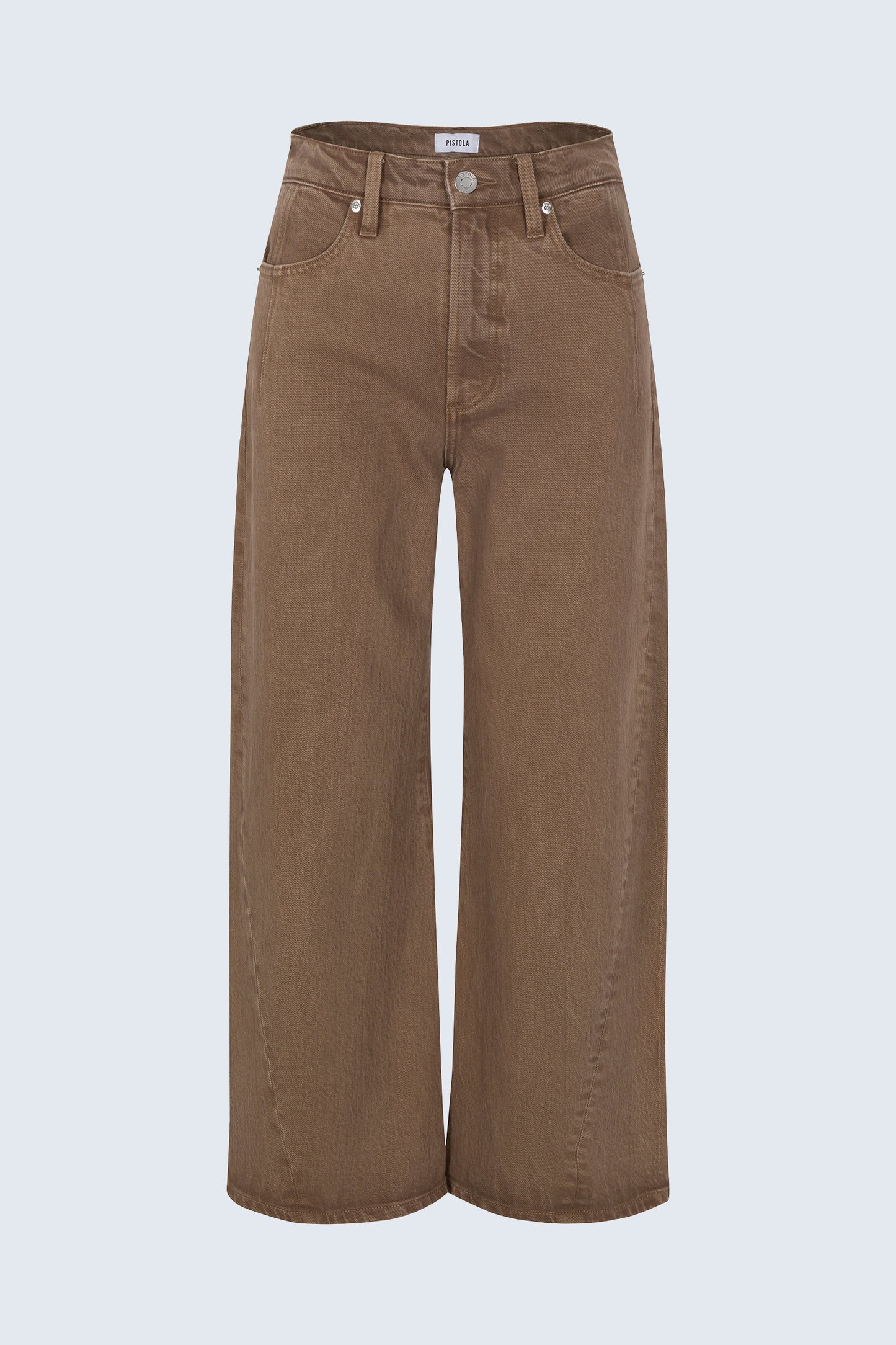 Kyra High Rise Bowed Wide Leg – Tannin