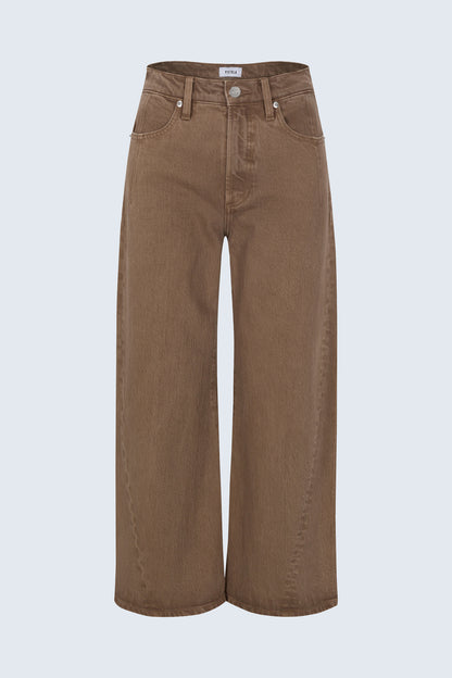 Kyra High Rise Bowed Wide Leg – Tannin