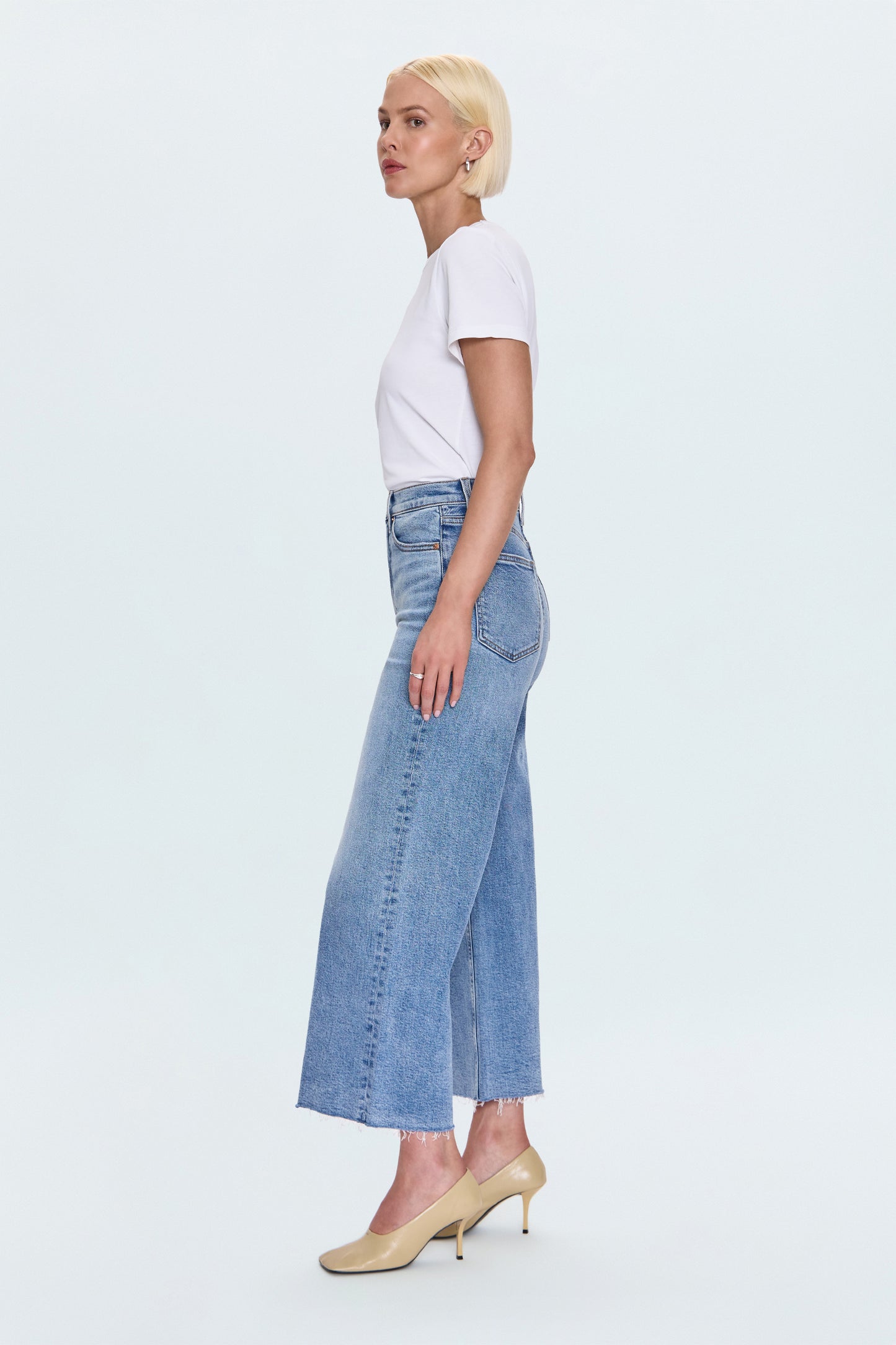 PETITE Lana Crop High Rise Ultra Wide Leg - Bistro