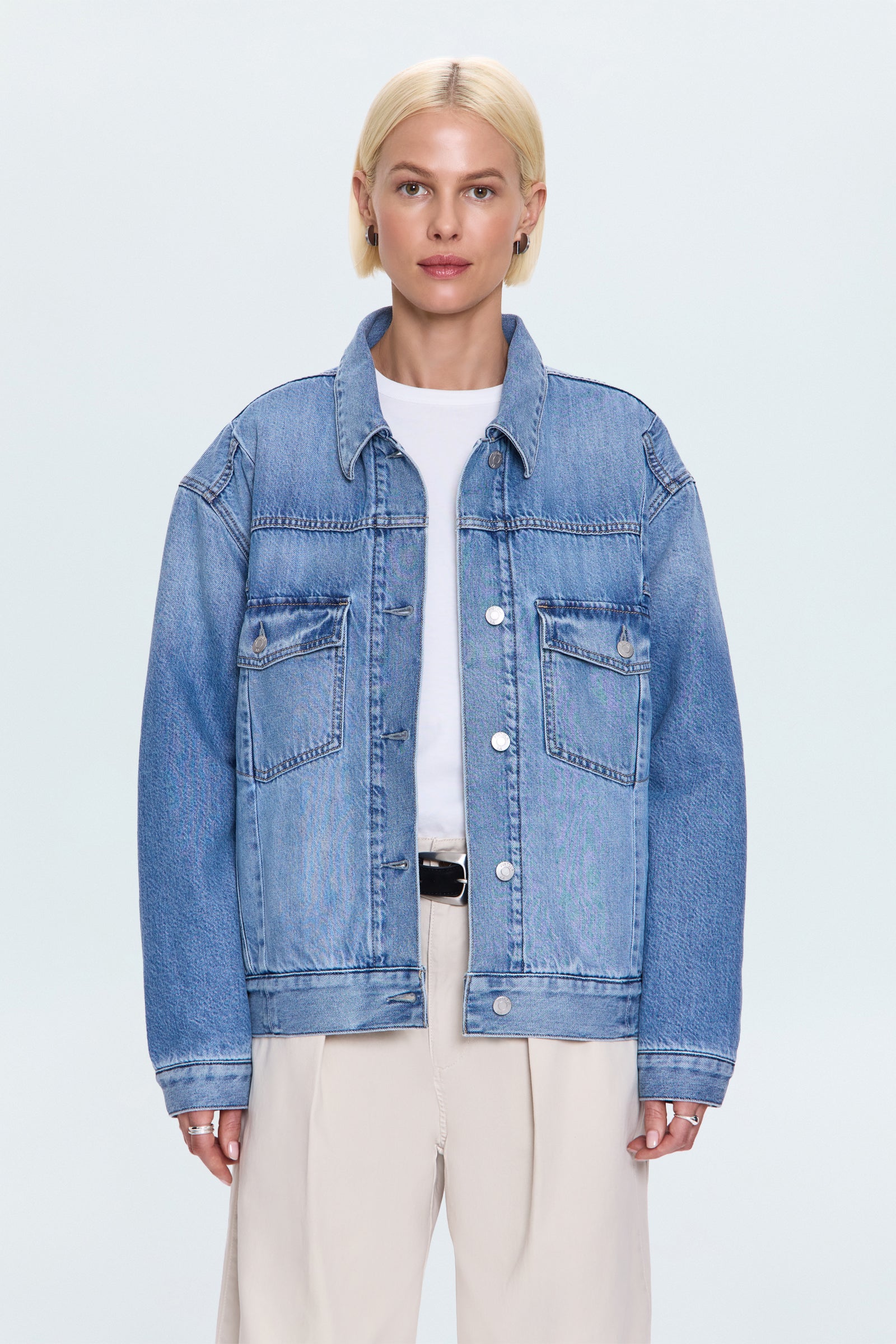 Landon Seamed Padded Trucker Jacket Prestige