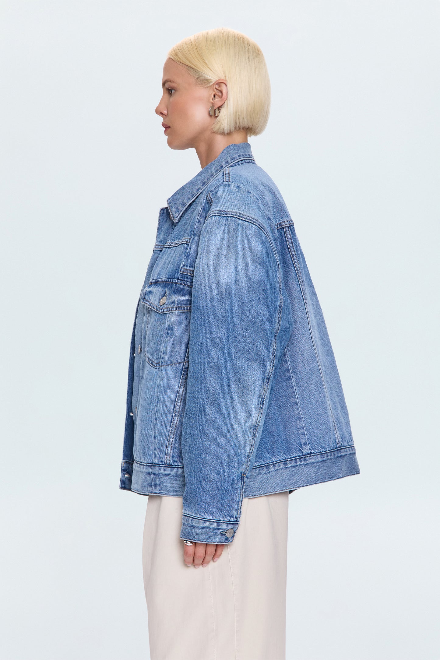 Landon Seamed Padded Trucker Jacket - Prestige