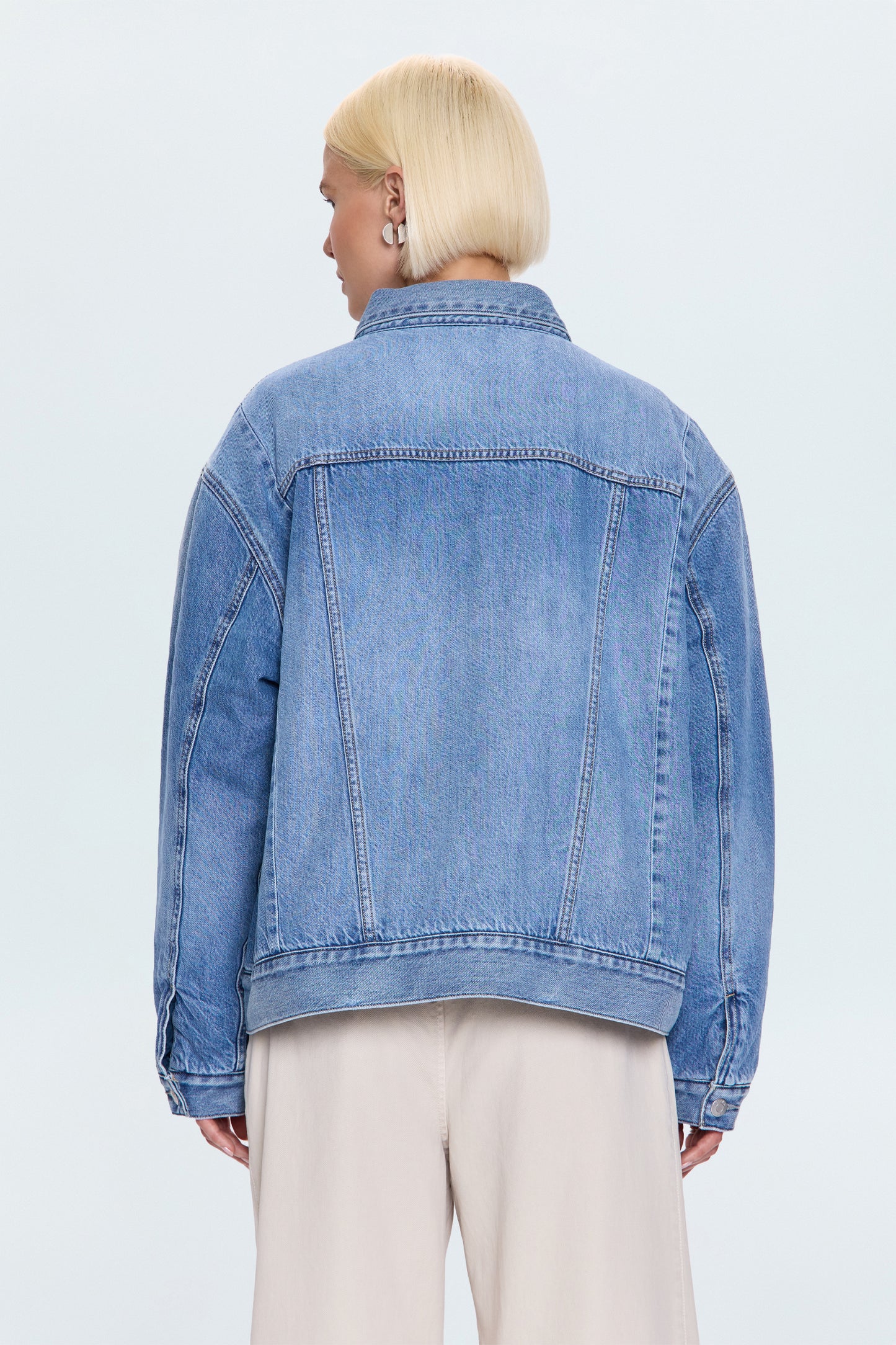 Landon Seamed Padded Trucker Jacket - Prestige