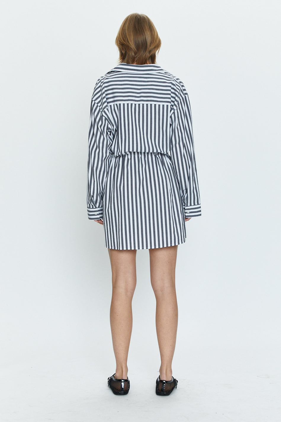 Layla Cinched Waist Dress - Alani Stripe