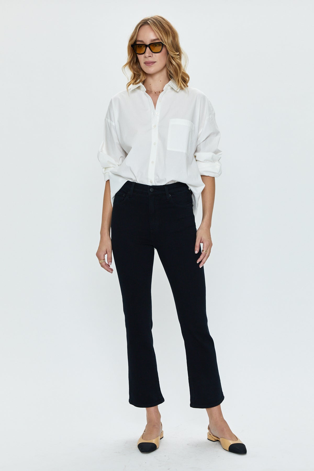 Sloane Long Sleeve Oversized Button Down Shirt - Le Blanc