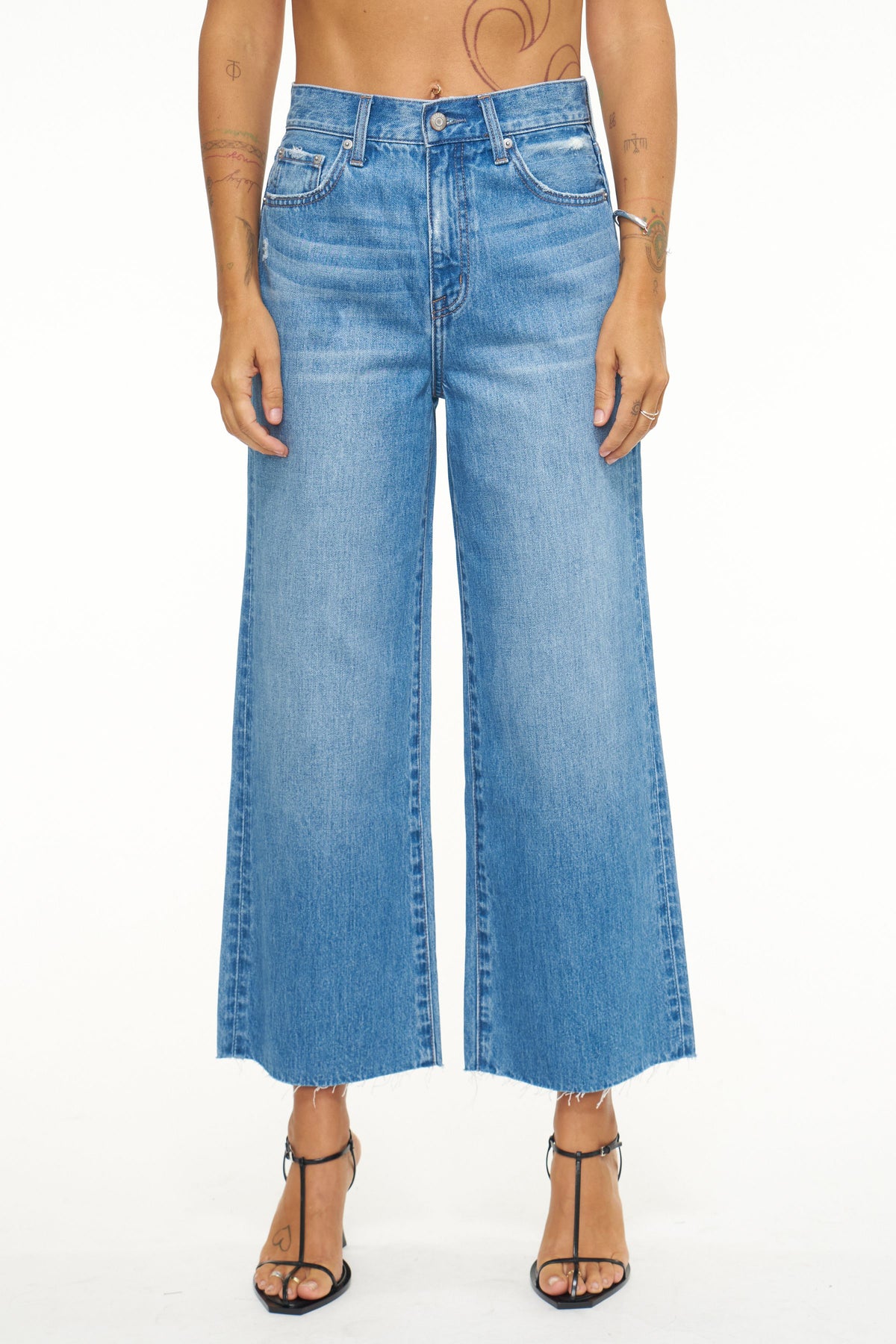 Loretta High Rise Wide Leg Ankle - Solstice Vintage