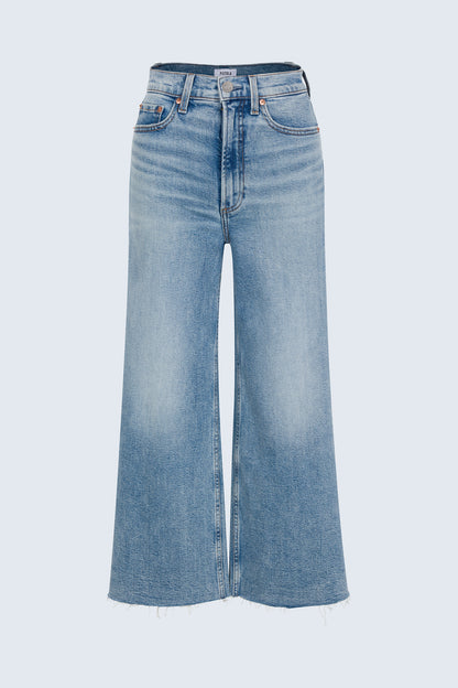 Lana Crop High Rise Ultra Wide Jean - Bistro