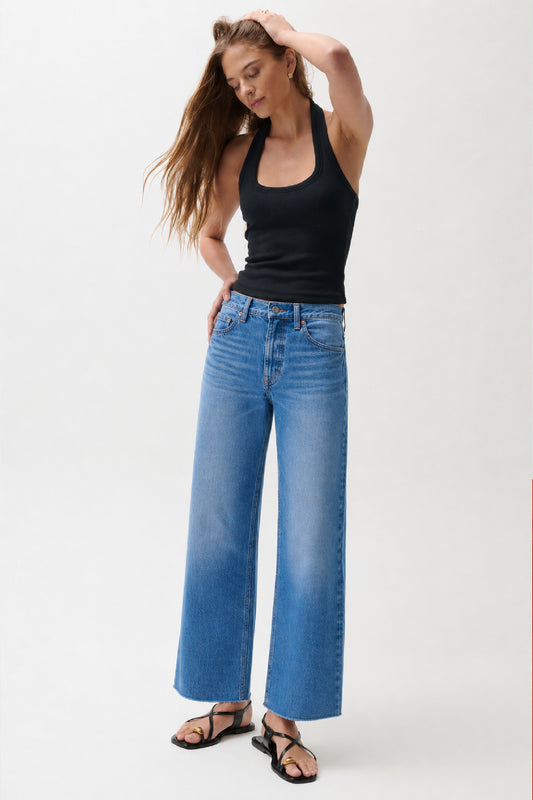 Lana Crop High Rise Ultra Wide Leg - Wild Heart