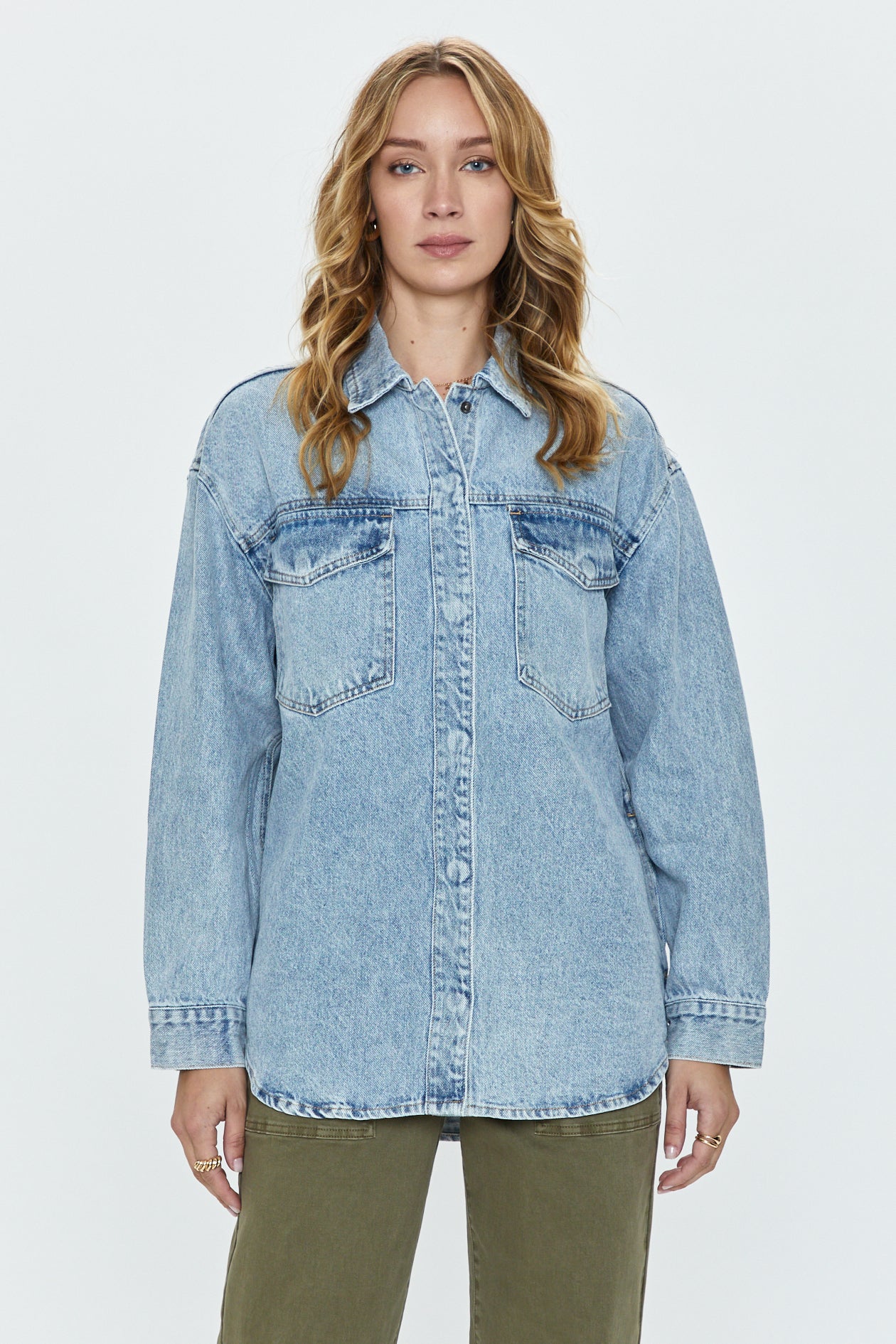 Mandy Oversized Shacket - Paloma – Pistola Denim