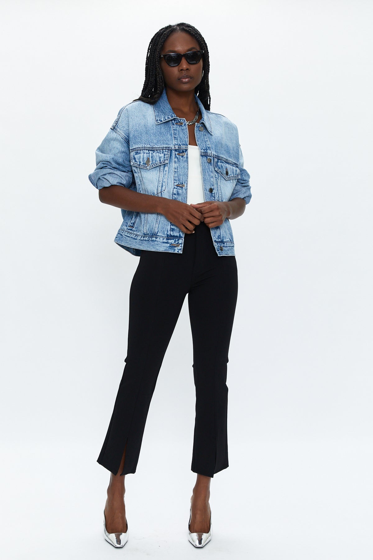 Lennon High Rise Crop Boot Pant - Night Out