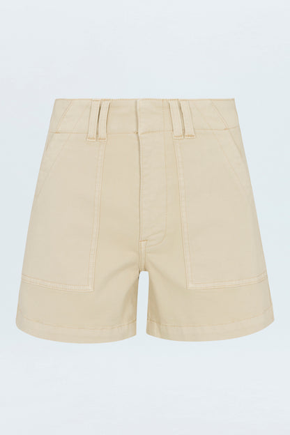 Marissa High Rise Utility Short- Custard Yellow