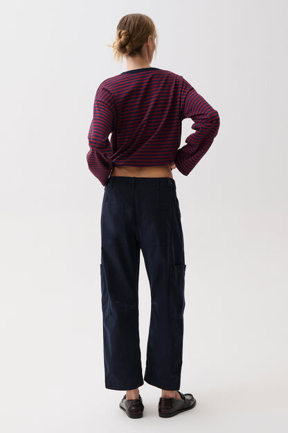 Sabrina Curved Utility Pants - Nautical
