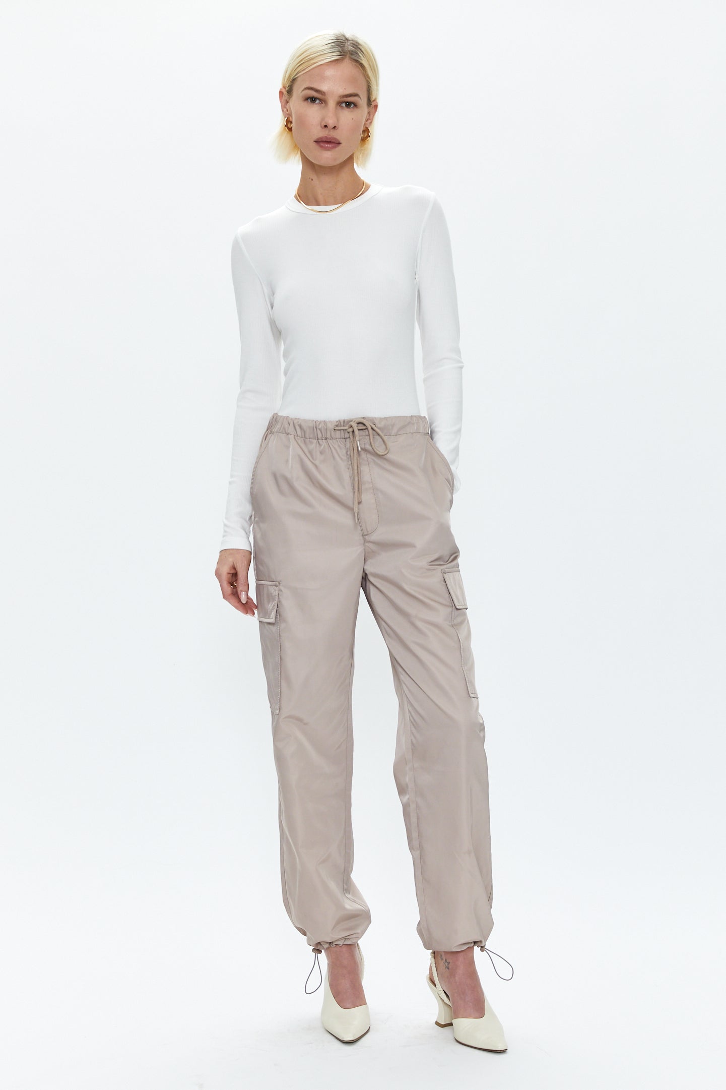 Jade Lightweight Cargo Trouser - Taupe