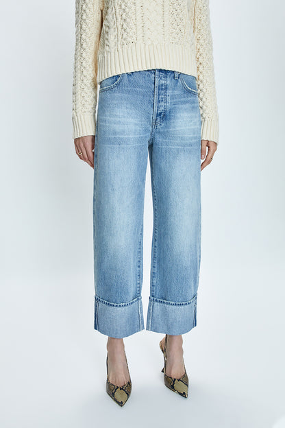 Ryder High Rise Cuffed Jean - Essex