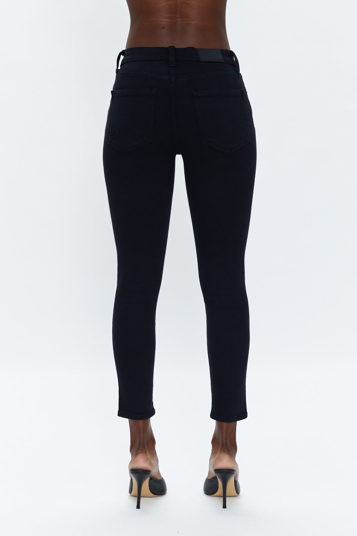 Audrey Mid Rise Skinny - Dark Vinyl