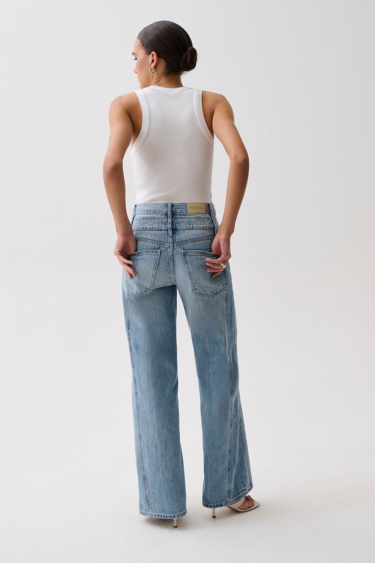 Caleb High Rise Stacked Waist Jean - Era