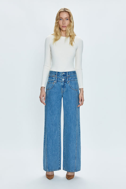 Caleb High Rise Stacked Waist Jean - Venue