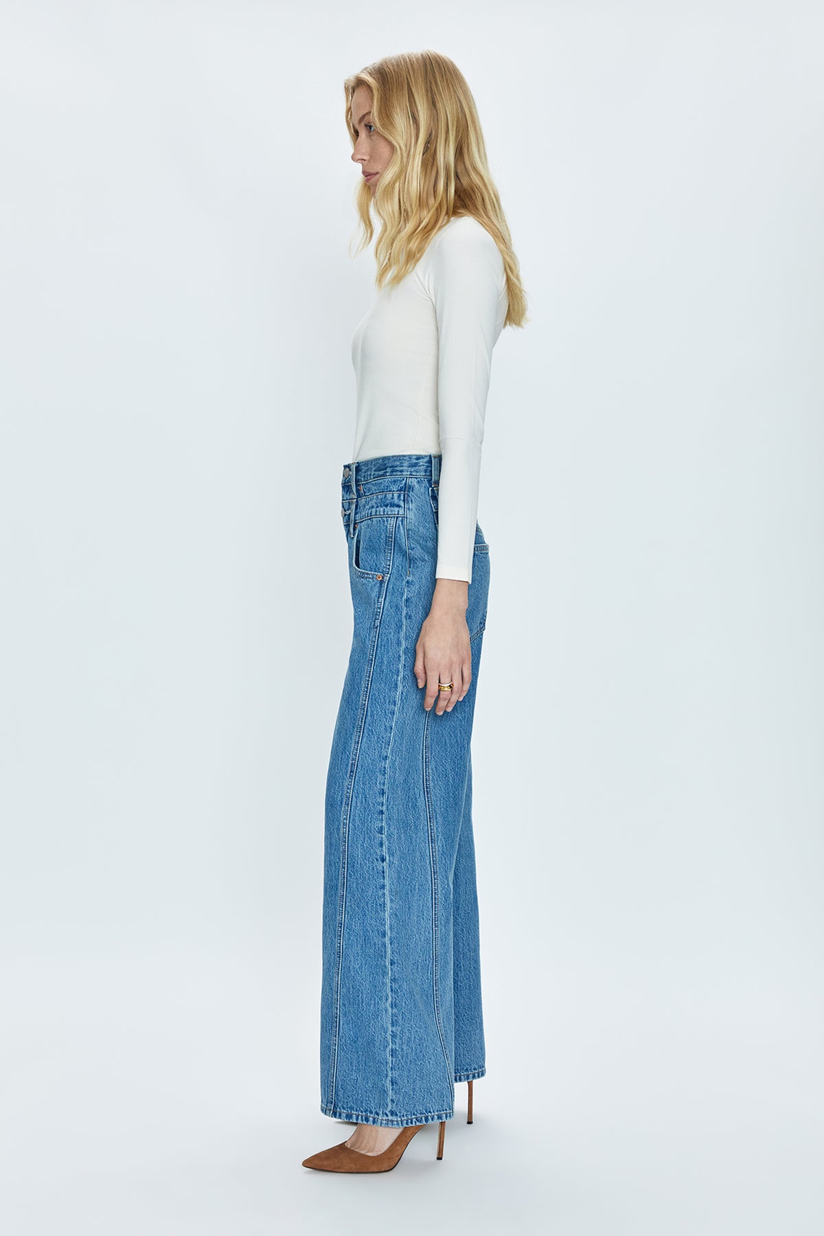 Caleb High Rise Stacked Waist Jean - Venue
