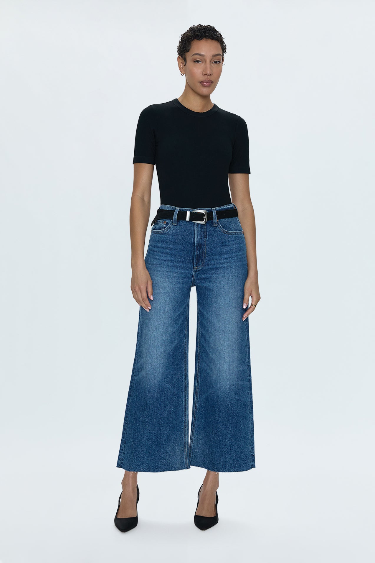 Lana High Rise Ultra Wide Jean - Palladium