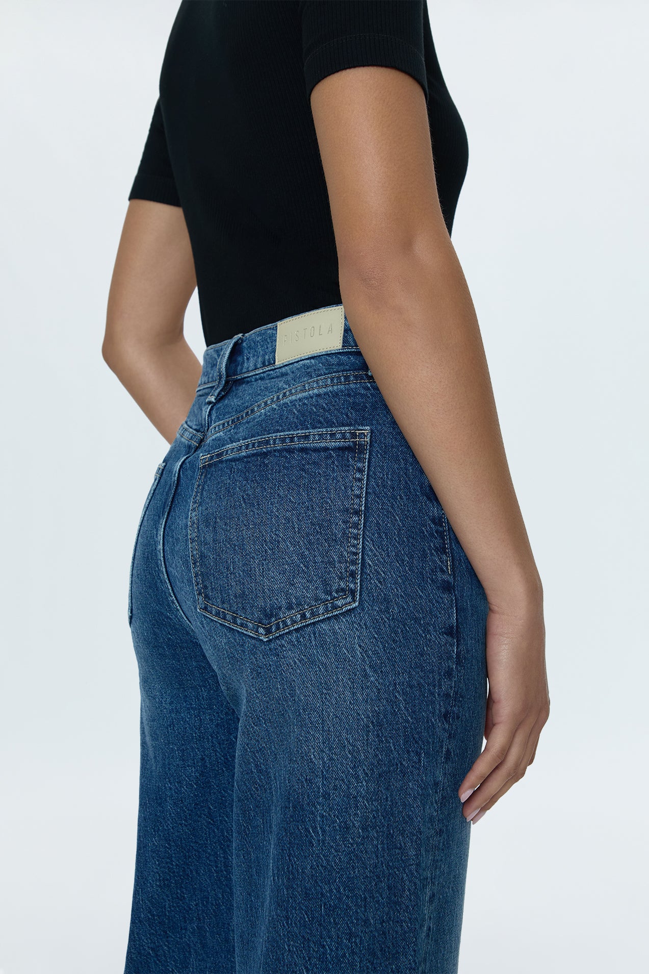 Lana High Rise Ultra Wide Jean - Palladium