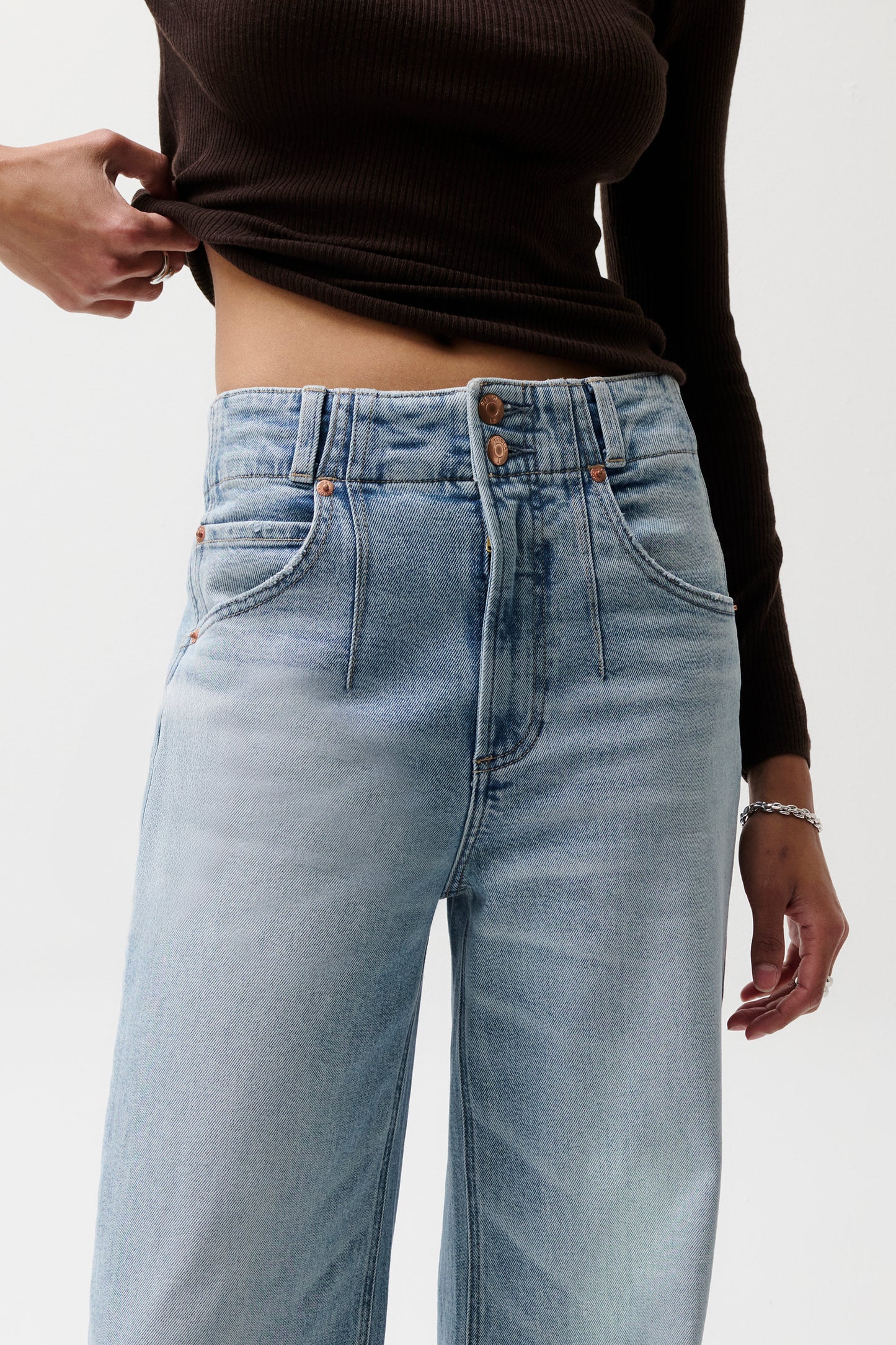 Lana High Rise Ultra Wide Leg Jean - Terrace