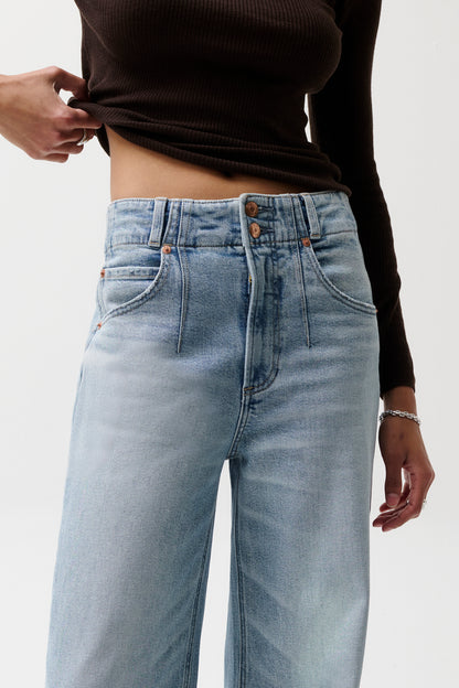 Lana High Rise Ultra Wide Leg Jean - Terrace