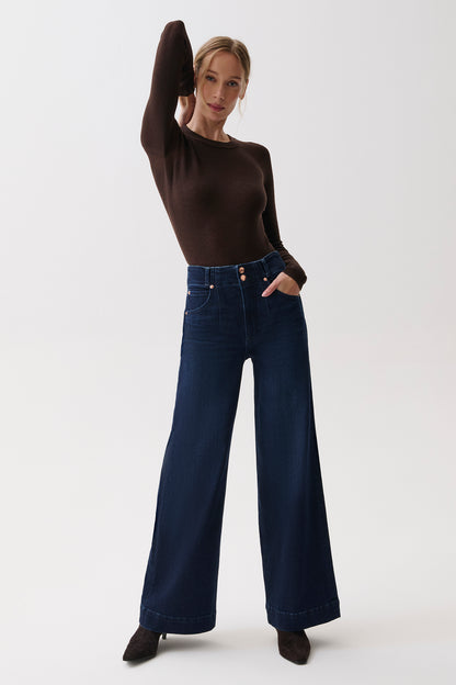 Lana High Rise Ultra Wide Leg Jean - Starstruck