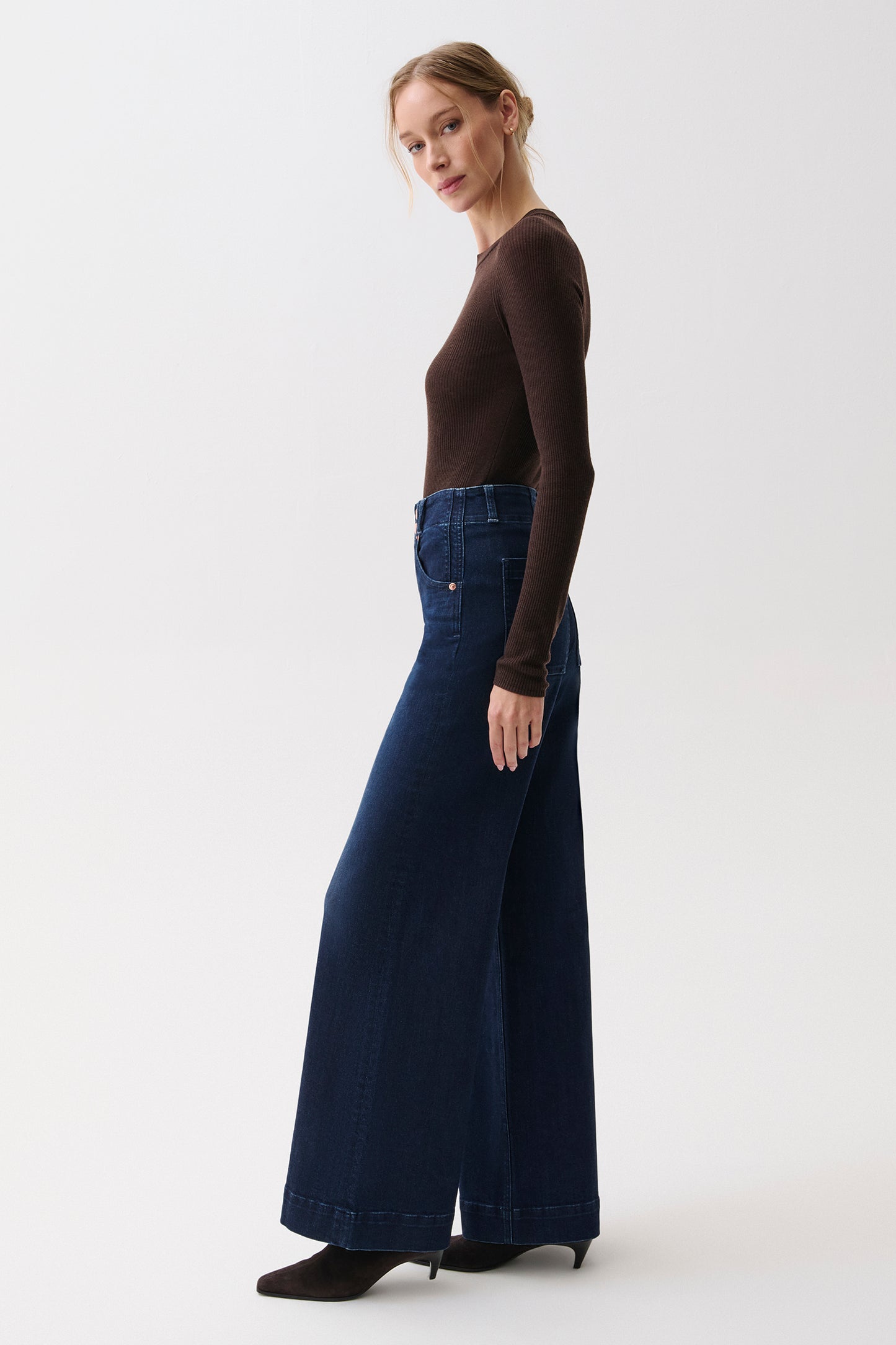Lana High Rise Ultra Wide Leg Jean - Starstruck