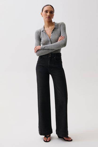 Lana High Rise Ultra Wide Leg Jean - Jetset