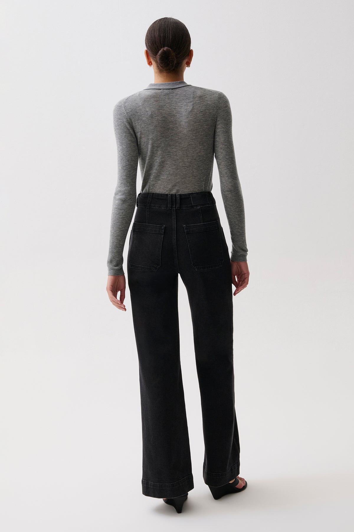Lana High Rise Ultra Wide Leg Jean - Jetset