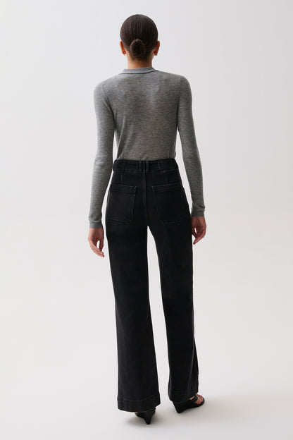 Lana High Rise Ultra Wide Leg Jean - Jetset