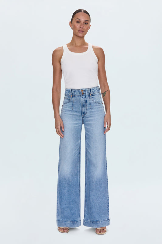 Lana High Rise Ultra Wide Leg Jean - Terrace