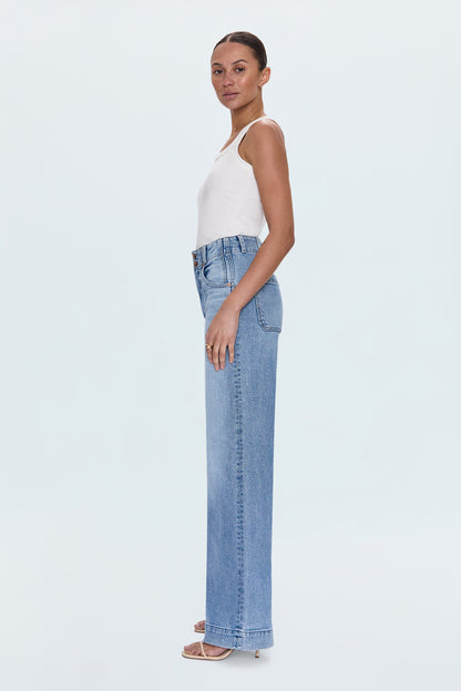 Lana High Rise Ultra Wide Leg Jean - Terrace