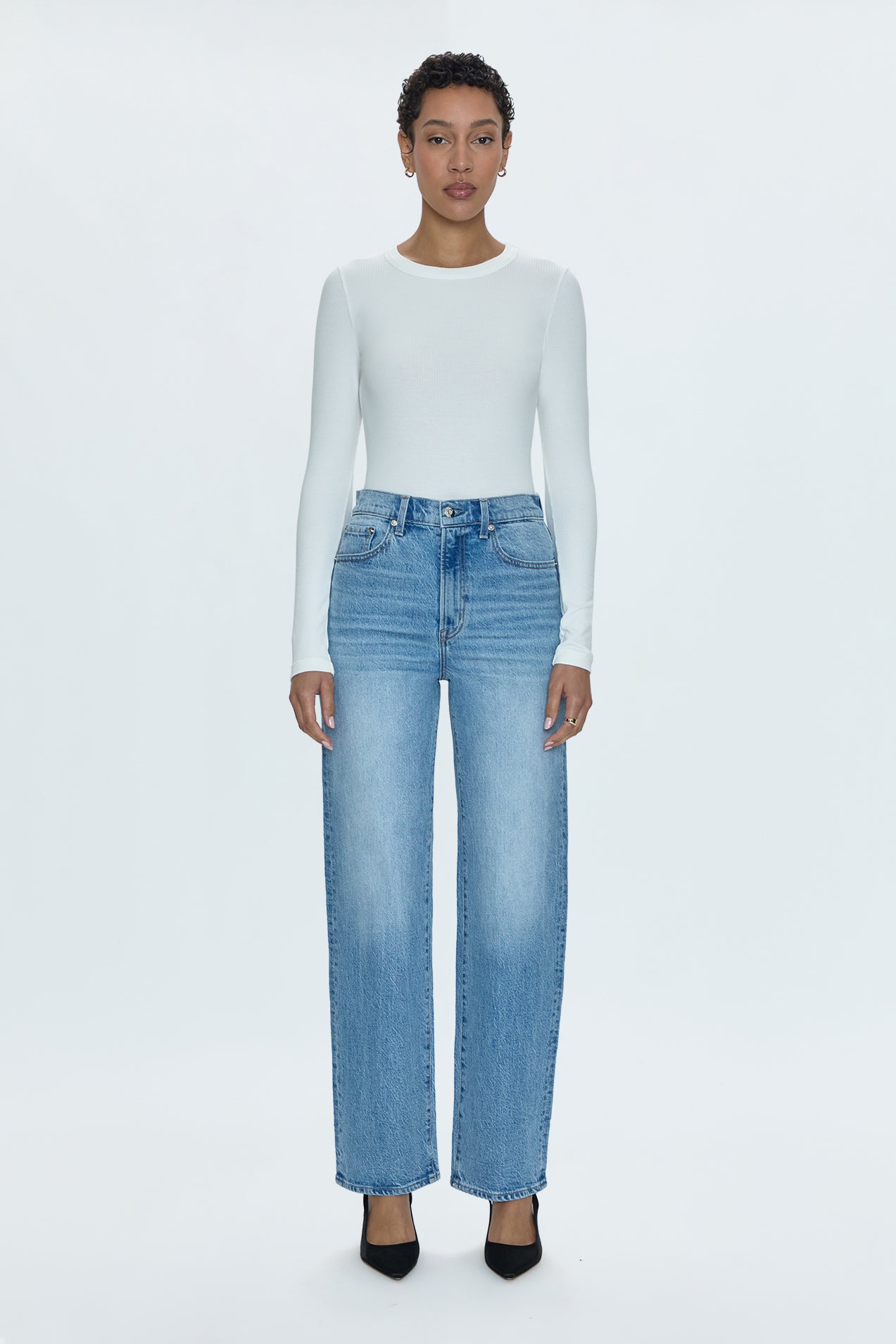 Cassie Super High Rise Straight Jean - Fonda