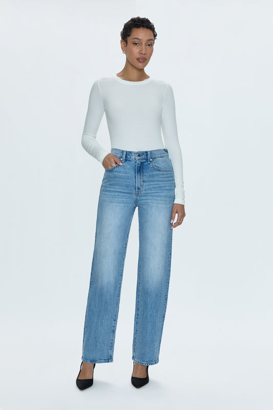 Cassie Super High Rise Straight Jean - Fonda