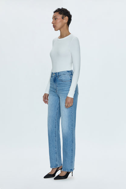 Cassie Super High Rise Straight Jean - Fonda