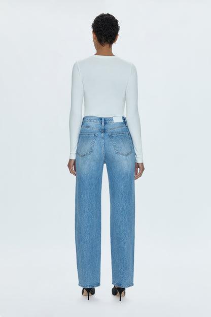 Cassie Super High Rise Straight Jean - Fonda