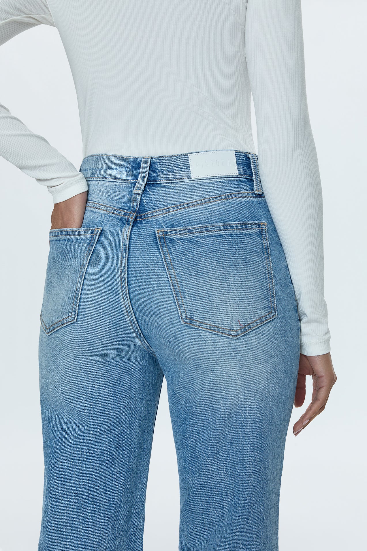 Cassie Super High Rise Straight Jean - Fonda