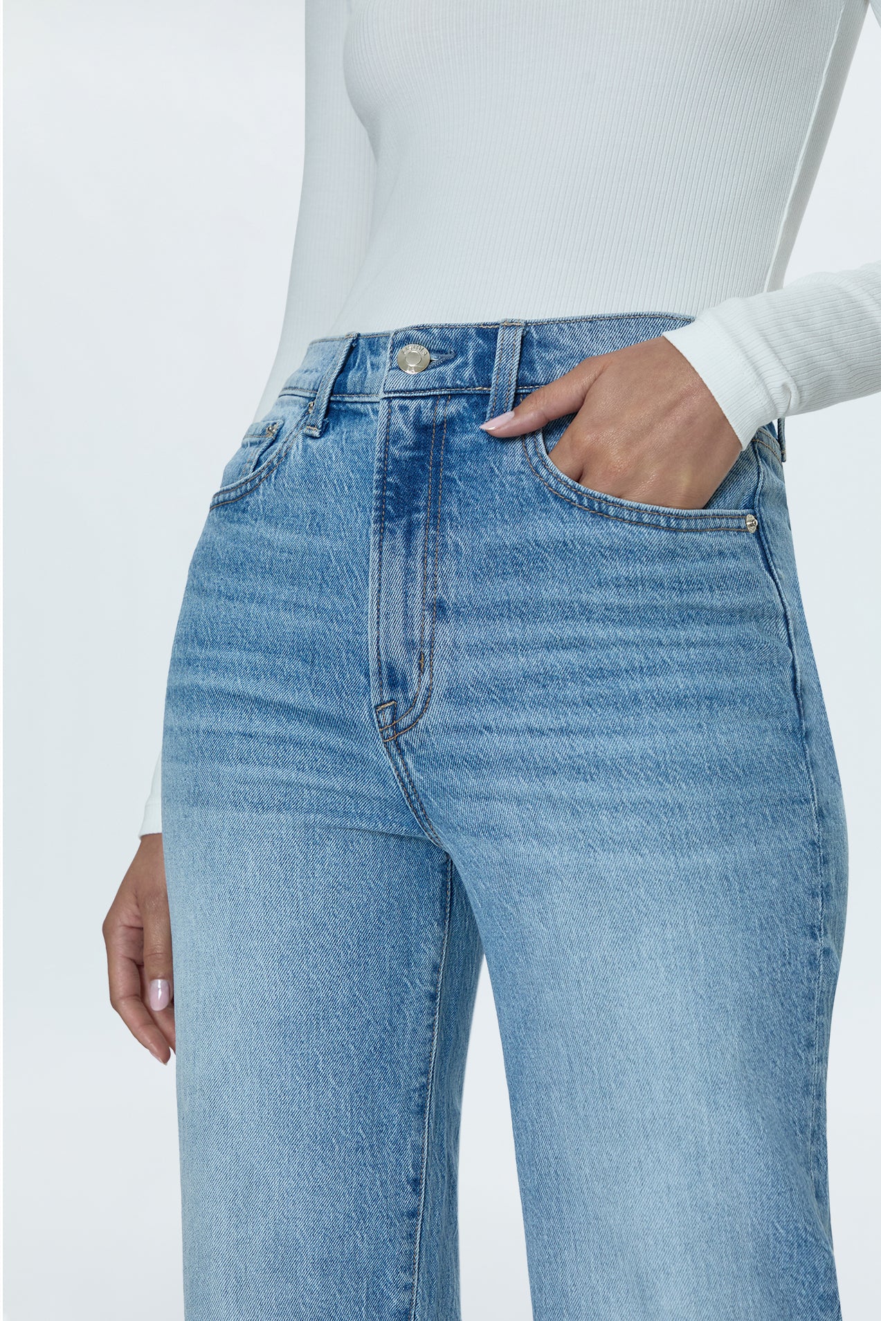 Cassie Super High Rise Straight Jean - Fonda